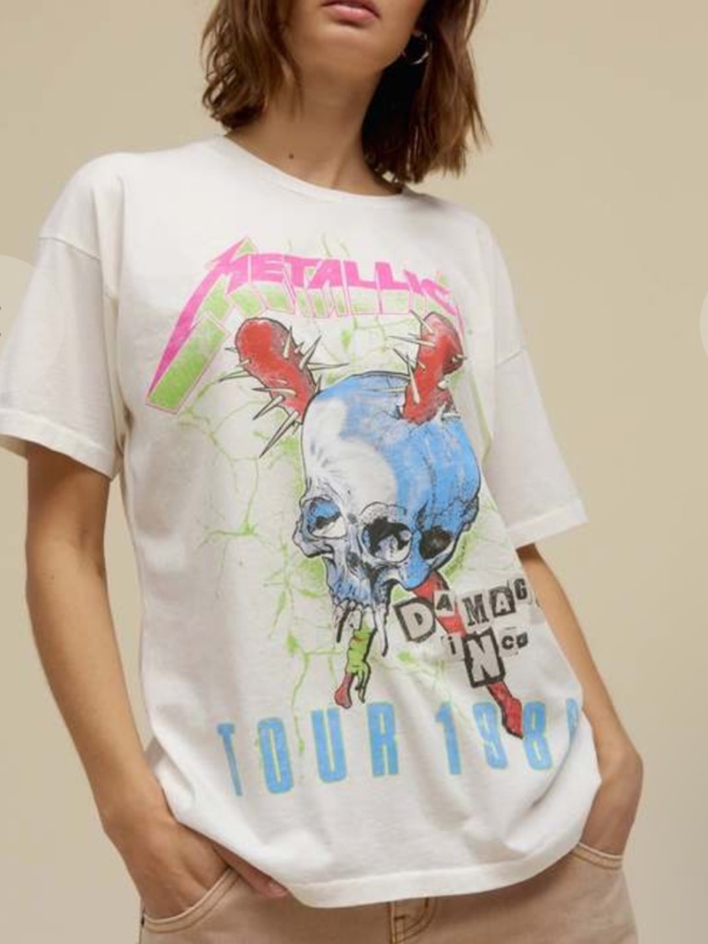 NWT- Metallica Damage Inc Tour 1986 Merch Tee